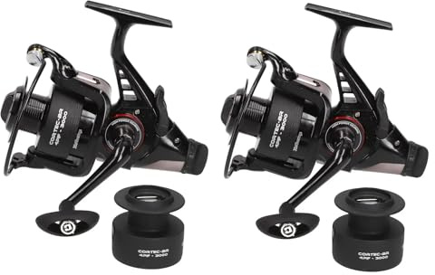 Bundle 2X Cormoran Cortec BR 4PiF 3000 FS Freilaufrolle Set Allroundrollen Freilauf Rollen