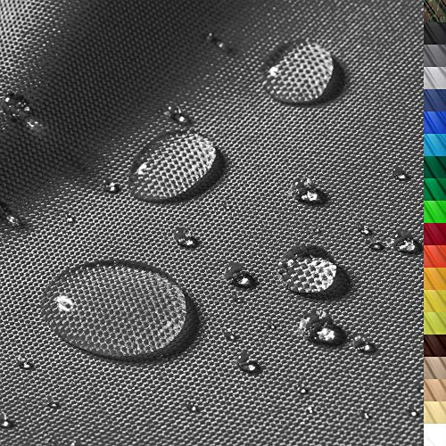 1buy3 – wasserdichter Polyesterstoff “Premium” mit 8.450mm Wassersäule für Zelte, Abdeckplanen, Bezüge, Outdoorbekleidung – Meterware 160cm Breite – reißfest & pflegeleicht (Farbe 18 / Graphit)