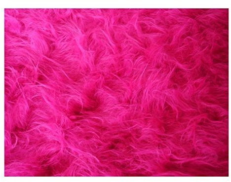Fabrics-City PINK Teddy LANGHAAR Fell Stoff Fellimitat Stoffe, 2630