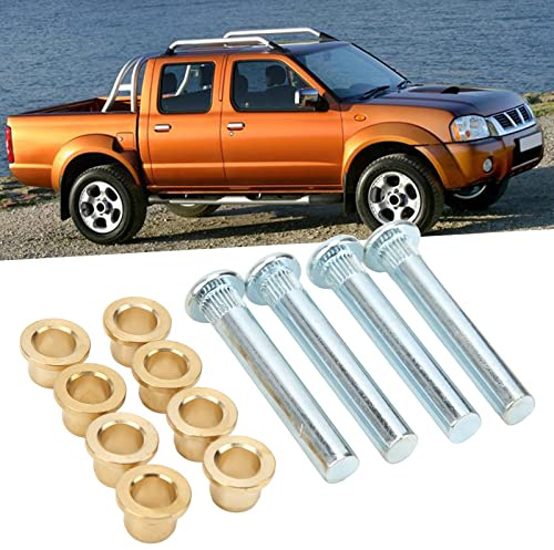 Qiilu Kit Boccola Perno Cerniera Porta, Kit Boccola Perno Cerniera Porta Sostituzione in Metallo per Camioncino Nissan Navara D22 Frontier UTE 1997-2005