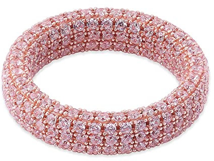 Hip Hop Ringe Rock Herren Ring Luxus Silber Farbe Full Bling Iced Out Cubic Micro Gepflasterte CZ Ringe Hochzeit Schmuck Geschenk,Rose Gold,6