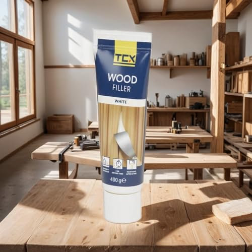 Holz-Spachtelmasse Reperaturset Holz Spachtelmasse Füllkit Weiß Fertigspachtel für Schäden oder Holzoberfläche