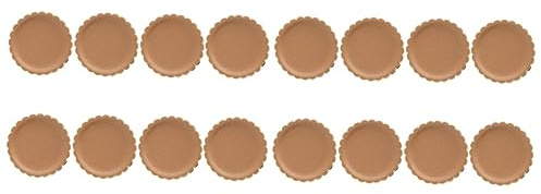 Healvian 16pièces Assiettes Papier Kraft Jetables Lot De Assiettes Rondes Pour Fêtes Banquets Et Repas Plein Air Vaisselle Et Pratique