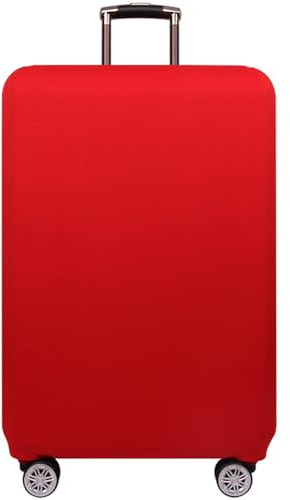 Highdi Kofferschutzhülle, Elastisch Kofferhülle, Staubdichte Reisekoffer Hülle, Waschbar Koffer Schutzhülle, Kofferhülle mit Reißverschluss (Rot,XL (29-32 Zoll))