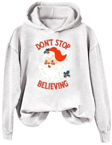 CXKOLD Maglione Natale Felpa Taglie Forti Pigiama Peloso Donna Felpa Bianca Uomo con Cappuccio Abbigliamento Donna Regali Ragazza Giacche estive Donna Cappuccio spolverino Donna