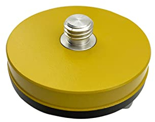 ylbtkioe Yellow Fixed Prism Adapter Base Tribrach Support Stand 5/8-11 Thread Mount Prism Point Adapter for GPS Retro Prisms and Target Systems