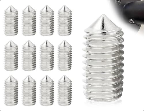 AOYEGIC 12 pezzi di viti senza testa,perni filettati M6x6 per maniglie delle porte,viti senza fine a esagono incassato con cupola conica,utilizzate per ingegneria meccanica,riparazione auto