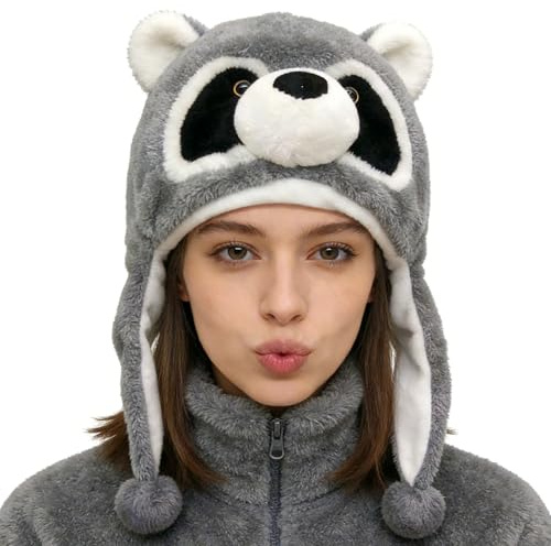 Cappelli a forma di animale per bambini, morbidi e caldi, per feste in stile cartone animato, per picnic, escursioni, feste, Capodanno, uso quotidiano, interni ed esterni, Ringraziamento, vacanze