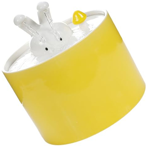 ARTIBETTER Fontaine à Eau pour Animaux Prévention Renversement en Céramique 1000ml USB Filtre Intelligent pour Chats et Chiens à Usage Domestique