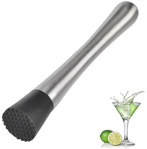 Cocktail Stößel, Cocktail Zubehör, Edelstahl Stößel, Multifunktional Mixer Stößel Cocktailstößel, für Debuggen Köstlicher Cocktails,Getränke Und Säfte