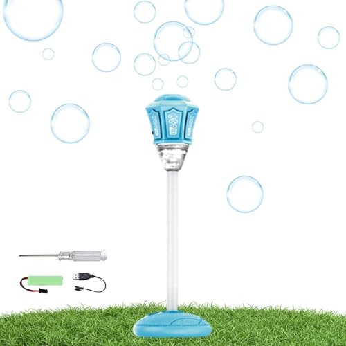 Stående såpbubbelmaskin för barn Utomhusleksak Med Och Musik | Höjdjusterbar från 53 till 119 cm bubblaleksak För Pojkar Och Flickor Utomhuslek På Gräsmatta, Trädgård, Fest, Bröllop Och