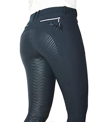 Equiline Damridbyxor FG Agate storlek 42, färg svart