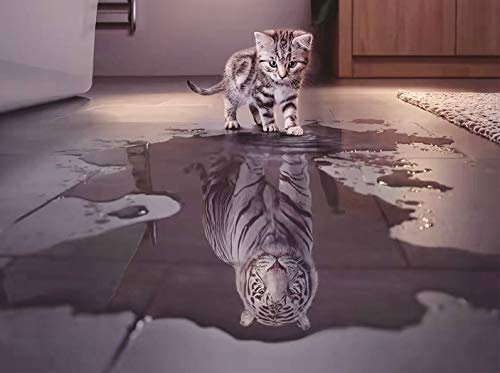 Puzzle, 1000 Teile für Erwachsene, Katze, Tiger, Tier-Puzzle, Spielspielzeug, Geschenk, Heimdekoration, Puzzle