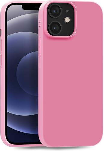 MyGadget Cover per iPhone 12 Mini - Custodia Protettiva in Silicone Morbido – Case TPU Flessibile - Ultra Protezione Antiurto & Antigraffio - Pink