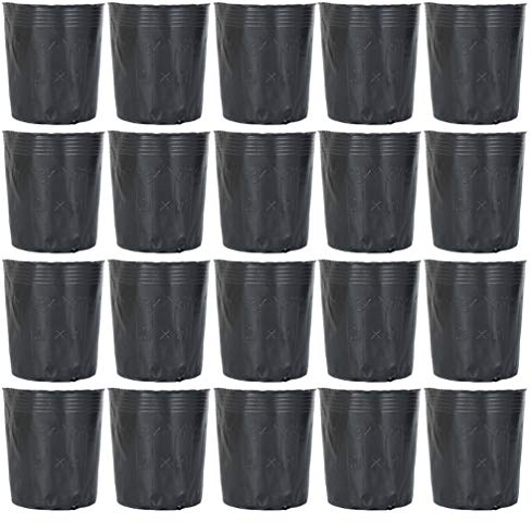 Hemoton 300 macetas de plástico para plantas de vivero, macetas de plástico para semillero de inicio, macetas para trasplantar, bandejas de arranque, herramienta de jardín, 8 x 8 cm