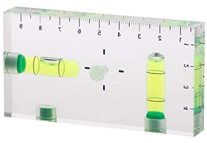 Ranuw 1 Stück T-Typ-Wasserwaage, bruchsicher, Kreuz-Check-Wasserwaage, magnetische Mini-Wasserwaage, zwei Richtungen, Wasserwaage, Bild, hängende Stativ und Halterung