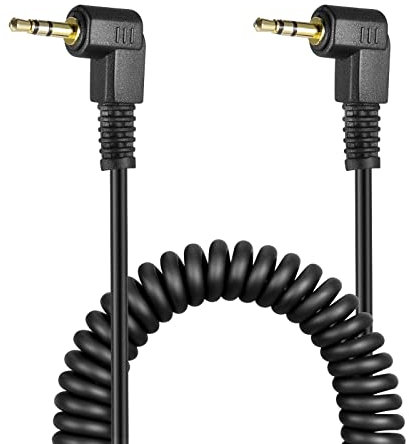 NEEWER Cable Disparador Remoto de 2,5 mm a C1 Compatible con Canon SL3 T8i T7i T6i T6S T5 T5i T4i T3i XTi XSi SL2 RP R M 700D 650D 600D 550D 500D 1100D 80D 70D 60D PowerShot G16 G15 G5 X