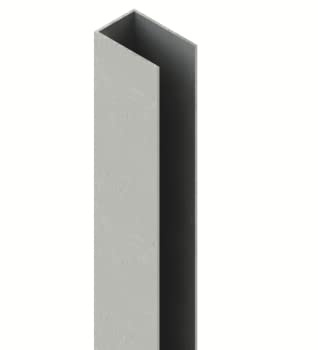 auf-mass24 Pfostenverstärkungsprofil für alle Zaunpfosten 60x40mm Pfostenverstärkung Zaun