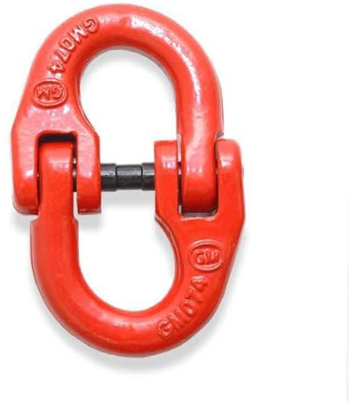 Joma-Tech | Verbindungsglied für Forstketten | Ringdurchmesser: 8 mm / 10 mm | Tragkraft: 2T | Zubehör für Rückeketten & Forstbedarf |Rot