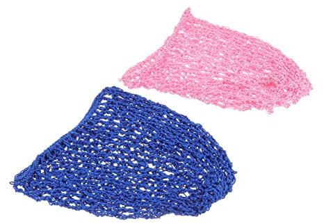 Holibanna 2St geflochtener Haargummi geflochtenes Haarnetz Haarnetze Haarband Häkelnadeln Haarschmuck Schlafmütze Handbuch Haarnetzkappe Haarmaske Haarring Damen Nachtmütze