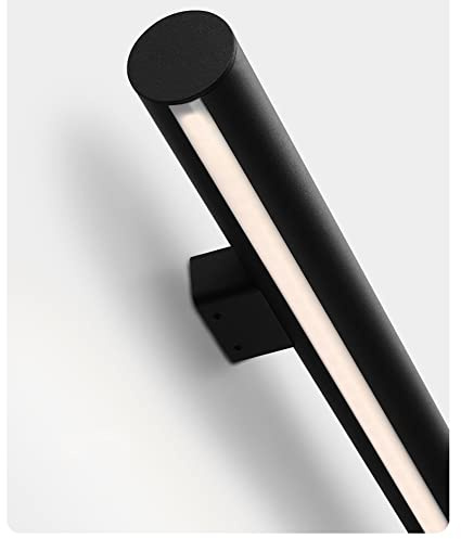 Kit maniglione corrimano in Alluminio a LED - Ringhiera per Scale con Luce - per Ponti Esterni e Scale Interne (Colore: Nero, Dimensioni: 59/1,5 m)