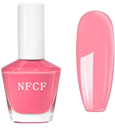 Jelly Nail Polish - Pink Nail Varnish - Translucent Pink Nail Polish - Quick Dry Natural Nude Nail Varnish - Waterproof Nail Art Polish No Uv Light Needed For Women Girls