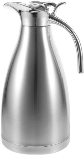 Gatuida Jarra Térmica de Acero Inoxidable 2.0l Doble Capa Aislada, Hervidor Aislado para Hogar y Oficina, Botella Térmica Antifugas para Café y Bebidas Calientes