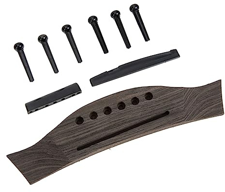 BESTonZON Gitarrensteg-sattelstift Holzbrücke Ersatzgitarrenteil Gitarrenzubehör Für Saitenfixierung Gitarrensattel Zur Hohenjustierung
