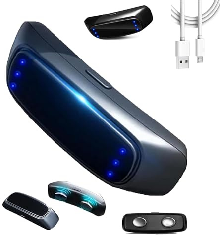 Dispositif anti-ronflement professionnel, bouchon de ronflement monté au menton, bouchon de ronflement intelligent automatique avec 6 niveaux réglables, machine à arrêter de ronflement (1pcs)