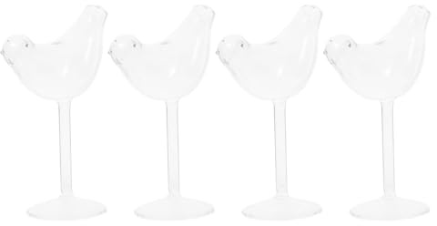 GALPADA Bicchieri da Vino Creativi Forma Animale in Vetro Trasparente Calici Cocktail Eleganti e Versatili per Bar e Casa