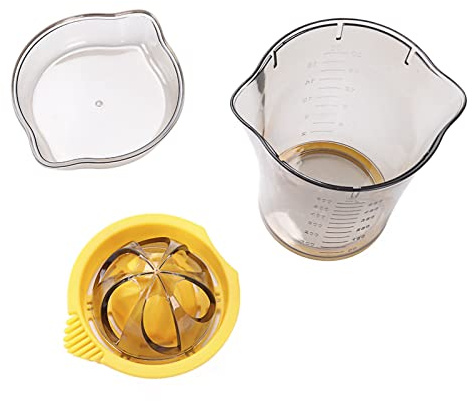 Fdit Presse-agrumes Manuel avec Plastique Sûr de qualité Alimentaire pour la Cuisine, Fonctionnement économe en Effort pour Orange, Citron, Citron Vert, Pamplemousse, Fruits Mous