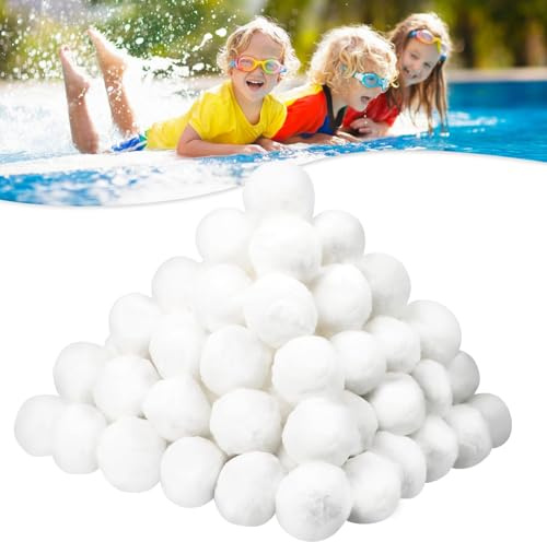 Vasey Sfere Filtranti per Piscina 1000g,sostituisce 30 kg sabbia filtrante | e sabbia di quarzo, riutilizzabile per accessori per piscine, detergente per piscine, filtro a sabbia per acquari