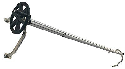 INTERNATIONAL COVER POOL Teleskop-Wandaufroller für Poolabdeckung bis 5,50 m Breite mit 80 mm Rohr