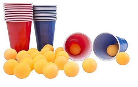 GUIZMAX Biere Pong 24 gobelet 24 Balle Jeu
