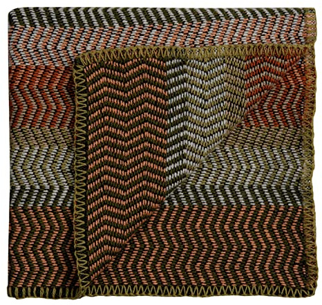 RØROS TWEED - Fri Mini - Halbe Wolldecke aus norwegischer Lammwolle - Design von Anderssen & Voll - Deckenmaße: 150 x 100 cm (3453-m - Harvest, 100 x 150 cm)