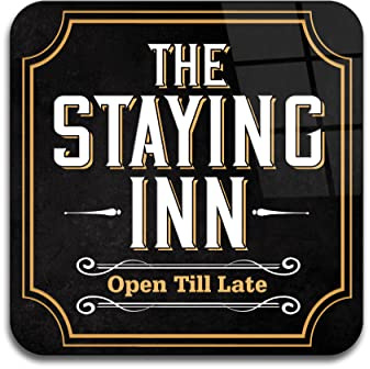Personalised Vintage Bar Coaster Mat with Rustic Black Chalk Board Background. Set of 4. Cork Backing. Pub Man-Cave Gift