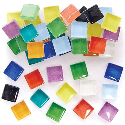 Baker Ross Carrelage Mosaique en Verre - Paquet de 500g, Loisirs Créatifs Enfants (FC870)
