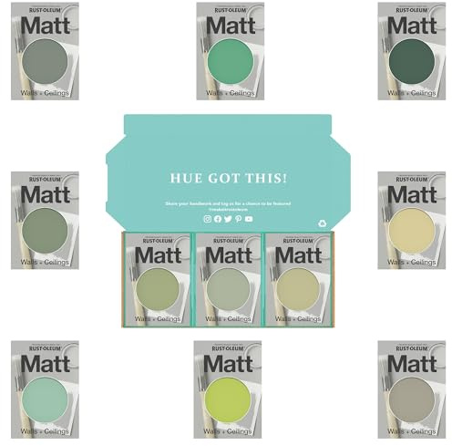 Rust-Oleum Wall Paint in Matt Finish - Rich Greens Tester Box