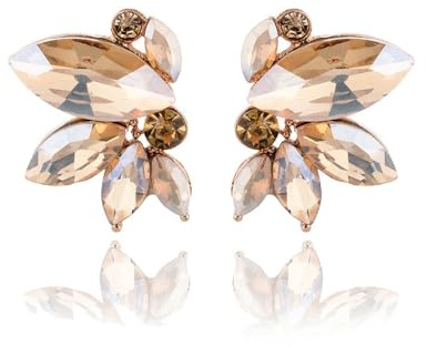 FDEETY Ohrringe für Damen Marquise Strass Ohrringe Braut Hochzeit Ohrringe Modeschmuck Weihnachten Geburtstag
