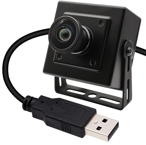 Svpro 16MP USB Kamera Weitwinkel 120 Grad verzerrungsfreie Webcam für Computer Laptop, Embedded Video Kamera mit Metallgehäuse IMX298 Machine Vision USB2.0 Industriekamera für 3D Drucker