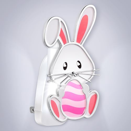 Hohean 1pack Wall Fragrance Plug in with Night Light Easter Bunny