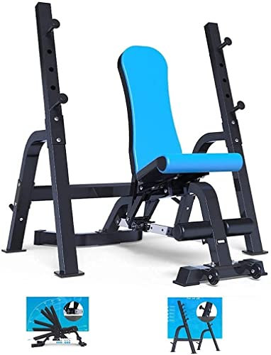 Auxiliary Fitness Multifunktions-Squat-Rack, Gewichtheberbett/Langhantelbett, Fitnessgeräte, Bankdrücken-Rack, Home-Hantelbank, Fitness-Stuhl, Squat-Bankdrücken
