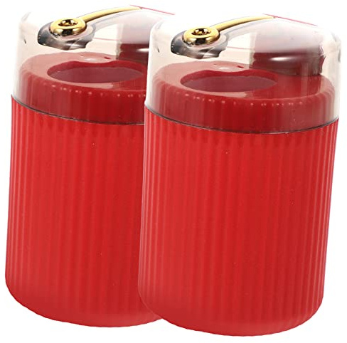 Alipis Portastuzzicadenti A Pressione Dispenser Rossi Eleganti E Facili da Usare Contenitore da Cucina