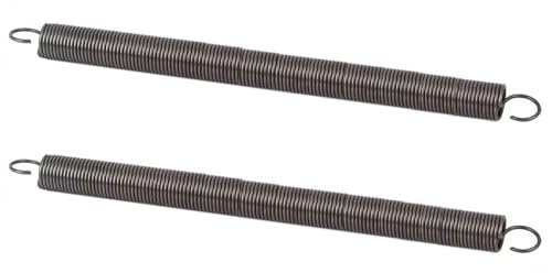 2 Stücke Spannfeder Zugfeder Mit Haken 200mm, Durchmesser 1,0mm, 8mm Außendurchmesser