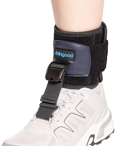 joingood Soporte de Caída Pie para Caminar con Zapatos,Soporte Caido Pie Hacia arriba Ayuda a Levantar Zapatos,Férula Pie Caido pie Dorsiflexionado,Ortesis Pie Caido para Pie Izquierdo y Derecho(S/M)