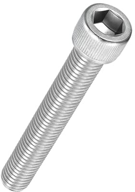 Kozelo 2 Stück Zylinderschrauben mit Innensechskant - [M12-1,75 x 80mm] 304 Edelstahl Vollgewinde Allen Innensechskantschraube für Elektromotor 3D-Druck Lüfter Motorenaustausch, Silber