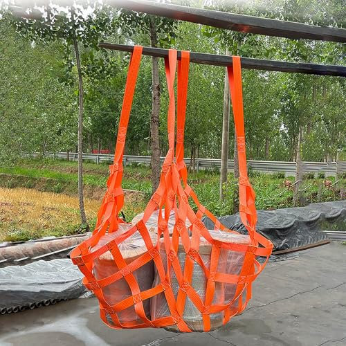 hebe-hebenetz 2 mm verdickende Frachtaufhängenetze mit Hebevorrichtung – Sicherheitsgurte für Frachthebenetze – Eisenbahn/Schifffahrt/Häfen, flaches Hebenetz aus Nylon mit 10/15/20 cm quadratischem Lo