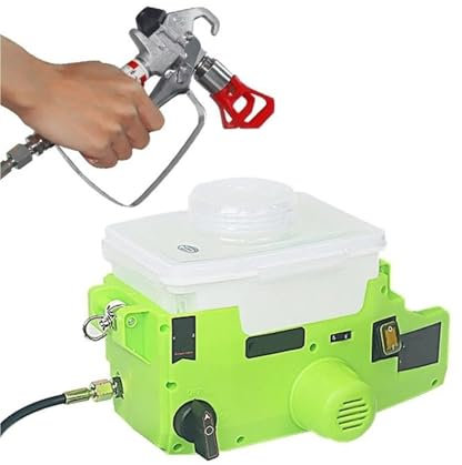 VNSMM Pistolas de Pintura Pulverizador Eléctrico Mochila, pulverizador sin Aire de Mano, batería de Litio, pulverizador de Pintura Profesional de Alto Voltaje, máquina sin Aire(No Battery)
