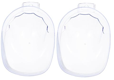 Vaguelly Cuencos Para Remojar Uñas 2 Piezas Acrílico Transparente Cómodos Para Manicura Profesional y Uso Casa Cuidado De Cutículas Remojo De Esmalte De Uñas