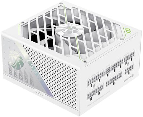 GAMEMAX GX 750G PRO WH Netzteil PC 750W Vollmodulares, ATX3.1 PCIe5.1 mit 12V-2x6-Anschluss, 80 Plus Gold, 105°C Japanische Kondensatoren, 7 Schutzschaltungen, 10 Jahre Garantie, Weiß